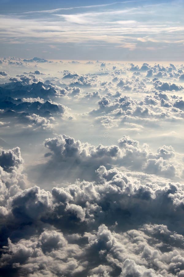 Lucht fotografie met wolken stock fotografie Lucht fotografie met wolken stock fotografie