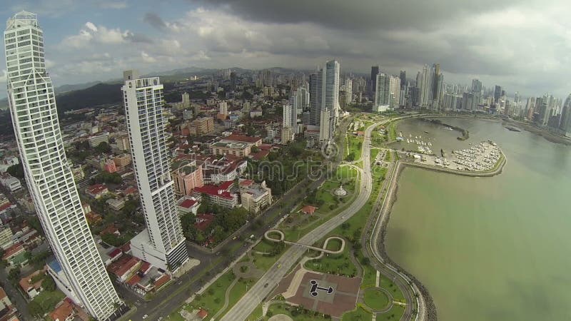 Luchtlengte van het uiteinde van de Stad van Panama