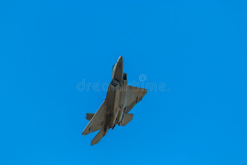 Luchtmacht van de V.S.F-22 Roofvogel stock foto Luchtmacht van de V.S.F-22 Roofvogel stock foto