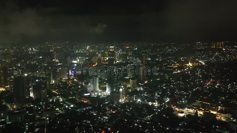 Luchtperspectief van de skyline van de stad cebu , filipijnen.