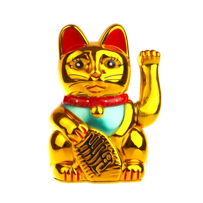 Lucky Chinese Cat stock image. Image of culture, gilt 27637011