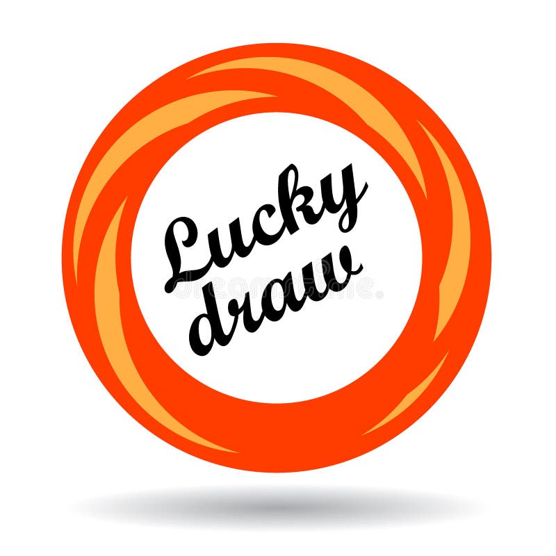 Lucky draw colorful icon stock illustration. Illustration of internet -  119608676