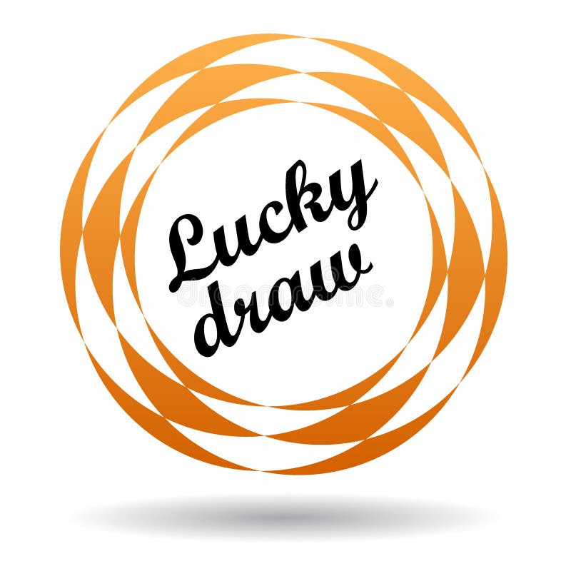 Lucky draw colorful icon stock illustration. Illustration of graphics -  119608726