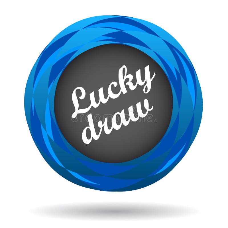 Lucky draw colorful icon stock illustration. Illustration of clipart -  119608840