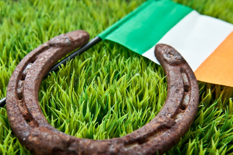 Lucky Horseshoe Irish Flag Stock Photos Free & RoyaltyFree Stock