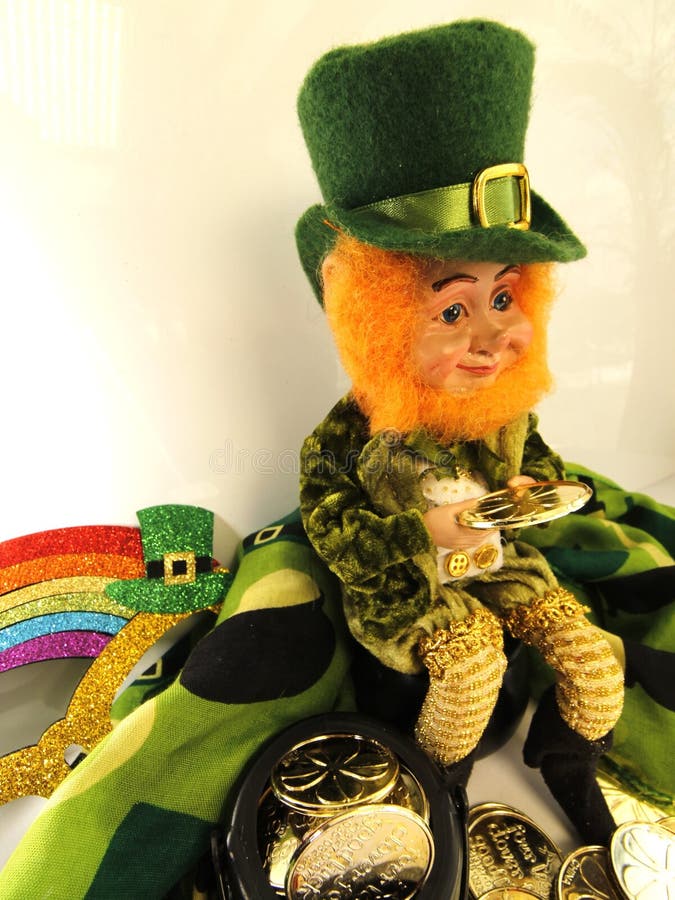 LUcky Irish Leprechaun St Patricks Day fotografering för bildbyråer