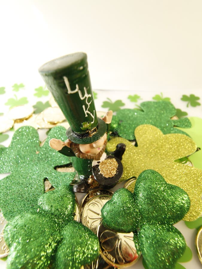 Lucky Leprechaun St Patricks Day royaltyfri fotografi