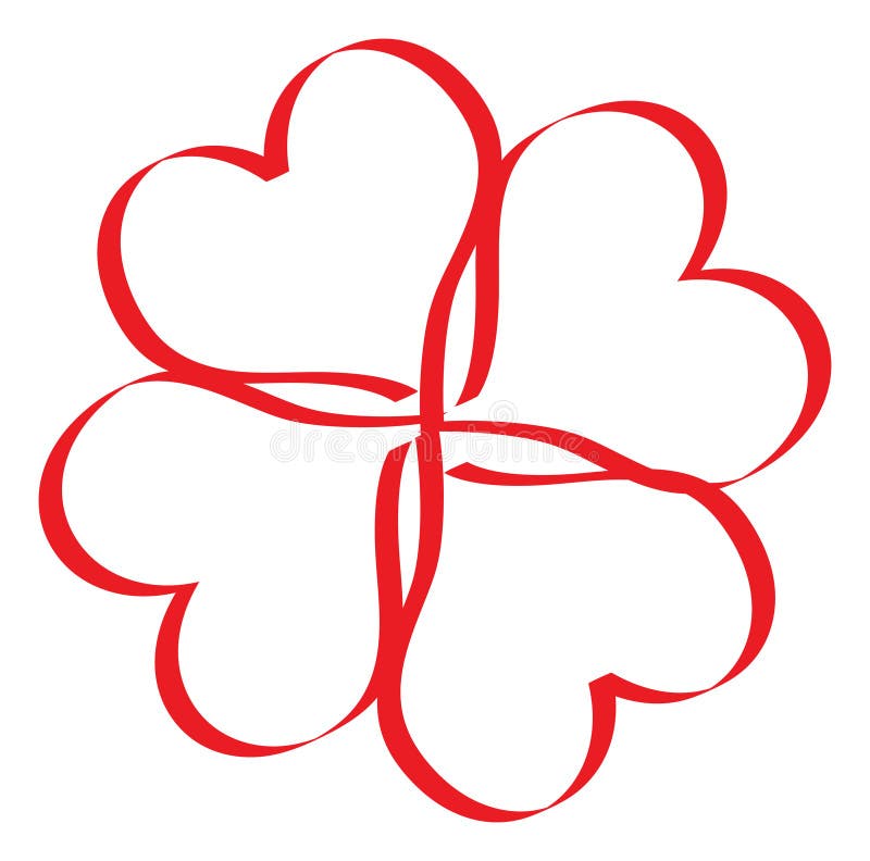 Lucky in love royalty free illustration