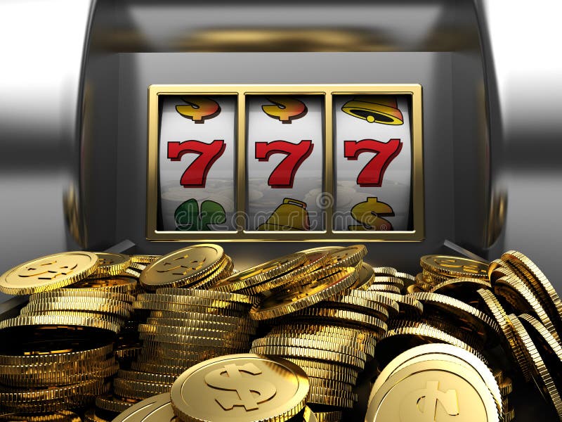 Lucky seven and golden coins