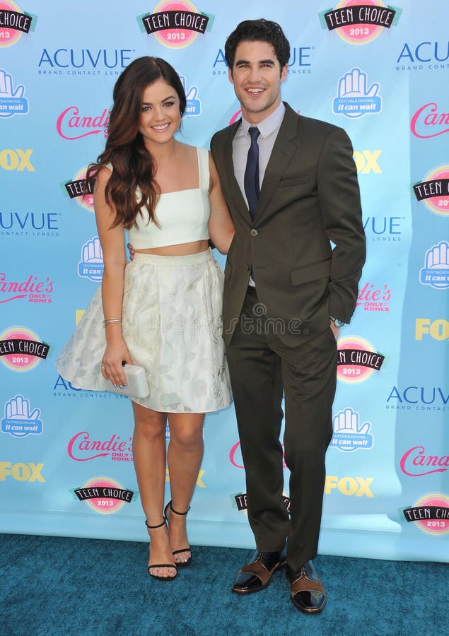 LOS ANGELES, CA - August 11, 2013: Lucy Hale & Darren Criss at the 2013 Teen Choice Awards at the Gibson Amphitheatre, Universal City, Hollywood..Picture: Paul Smith / Featureflash. LOS ANGELES, CA - August 11, 2013: Lucy Hale & Darren Criss at the 2013 Teen Choice Awards at the Gibson Amphitheatre, Universal City, Hollywood..Picture: Paul Smith / Featureflash