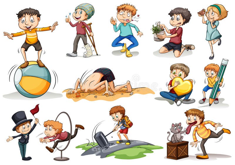 Ludzie robi różnym aktywność ilustracji Ludzie robi różnym aktywność ilustracji