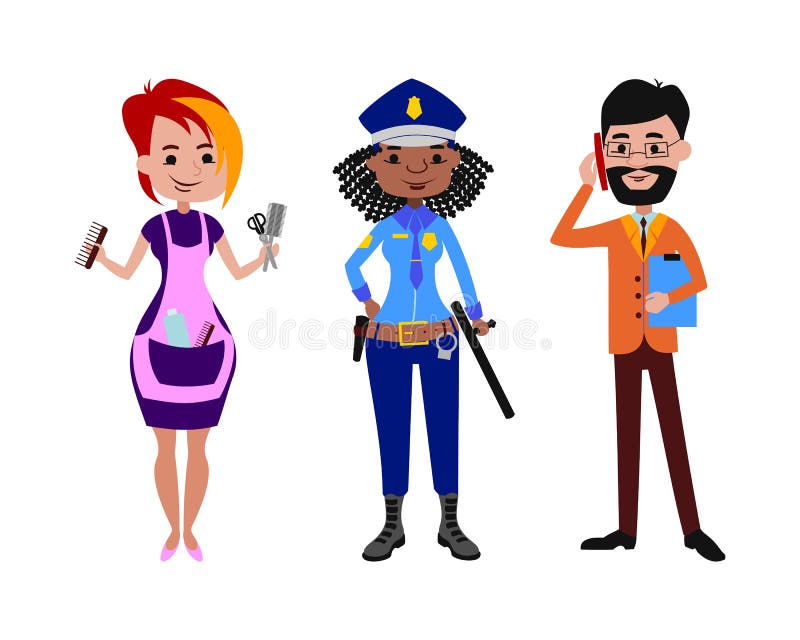 Ludzie różnej zawodu wektoru ilustraci royalty ilustracja Ludzie różnej zawodu wektoru ilustraci royalty ilustracja