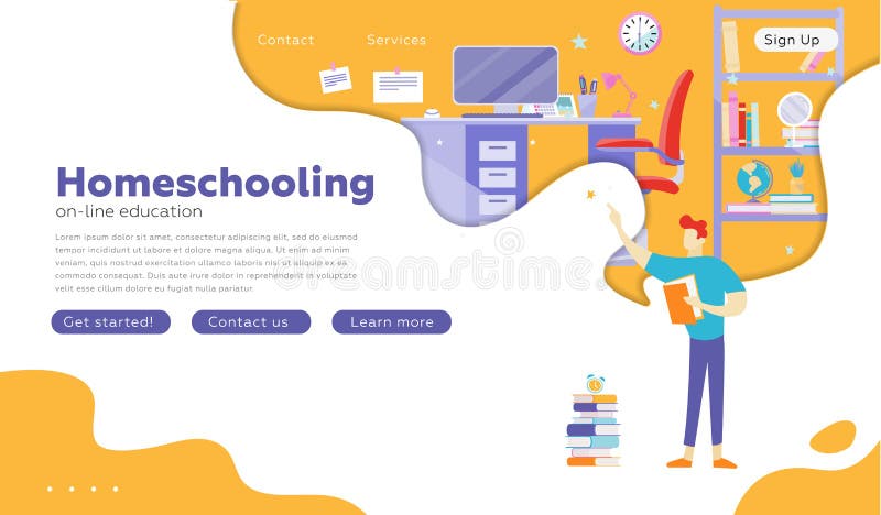 Ludzie studiuje przy online szkołą, domowy wnętrze, studencki pokój Usługa, literatura, nauki pojęcie Prezentacji obruszenia szab ilustracja wektor Ludzie studiuje przy online szkołą, domowy wnętrze, studencki pokój Usługa, literatura, nauki pojęcie Prezentacji obruszenia szab ilustracja wektor