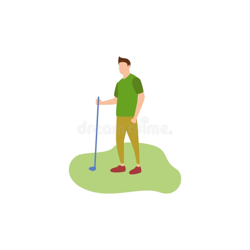 Ludzki hobby golf royalty ilustracja Ludzki hobby golf royalty ilustracja