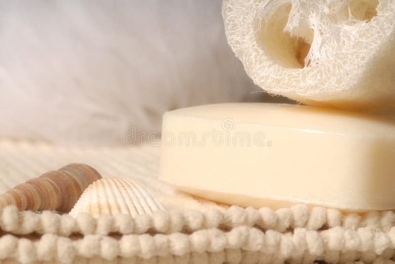 Luffa and soap