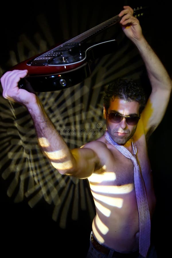 Luft-Gitarre stockfoto Luft-Gitarre stockfoto