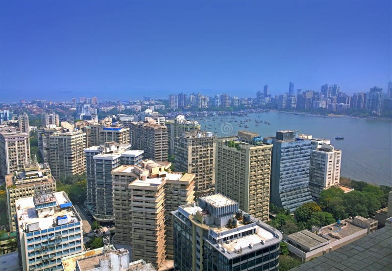 Luft-Mumbai-Finanzhauptstadt von Indien lizenzfreies stockfoto Luft-Mumbai-Finanzhauptstadt von Indien lizenzfreies stockfoto