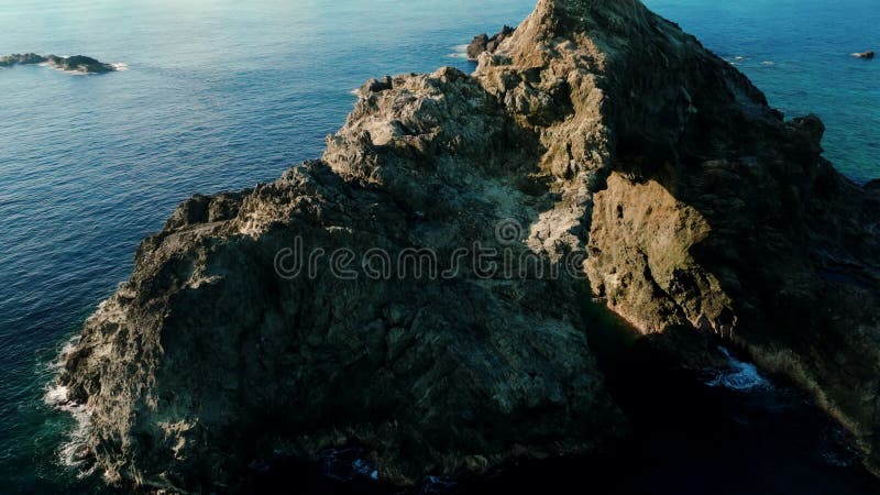 Luftbild der grünen Insel Taiwan stock footage