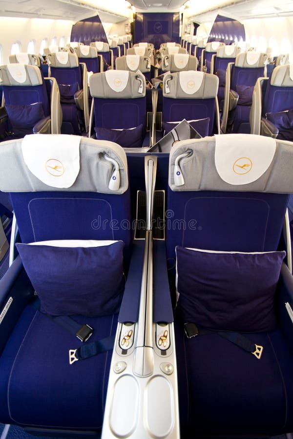 Lufthansa A380 Business class 3 royalty free stock photos