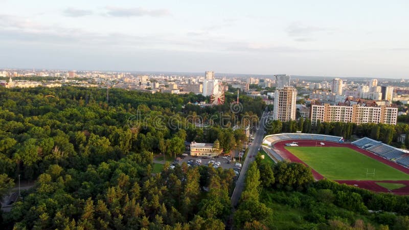 Luftseilbahn Kharkiv Stadtzentrum Stadtseite Nähe Park