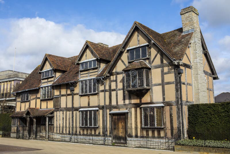 Lugar de nacimiento de Shakespeares en Stratford-Sobre-Avon fotografía de archivo Lugar de nacimiento de Shakespeares en Stratford-Sobre-Avon fotografía de archivo
