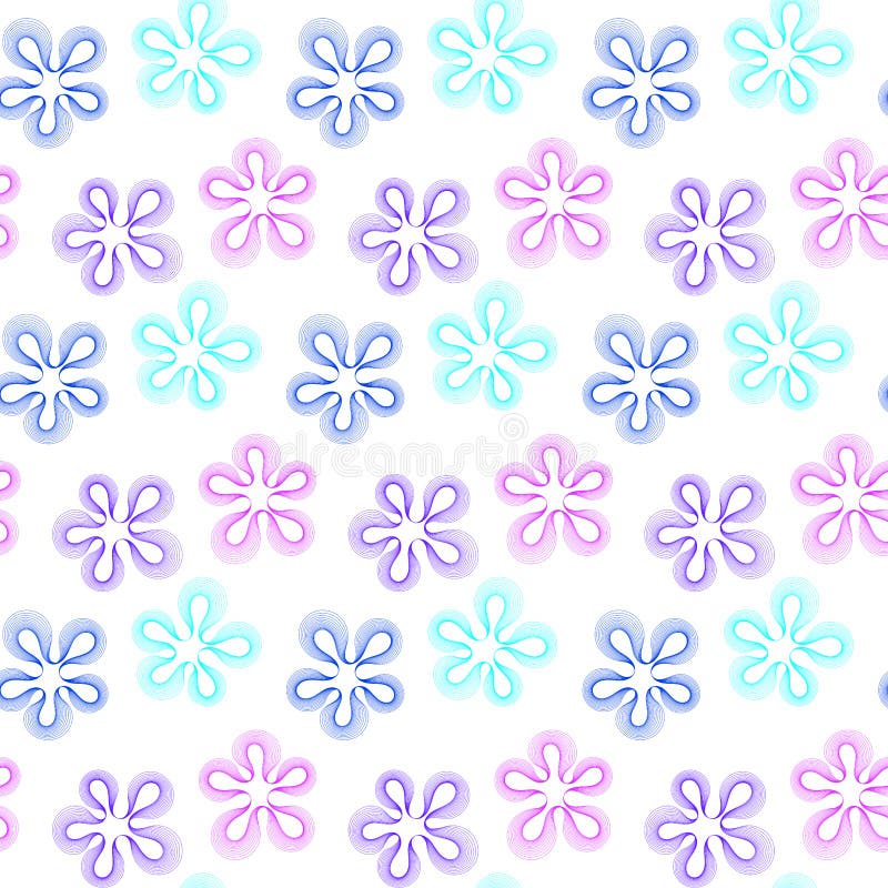 Lugares florales sin igual de color morado y azul ilustración del vector Lugares florales sin igual de color morado y azul ilustración del vector