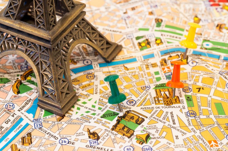 Lugares que visitan del mapa de París