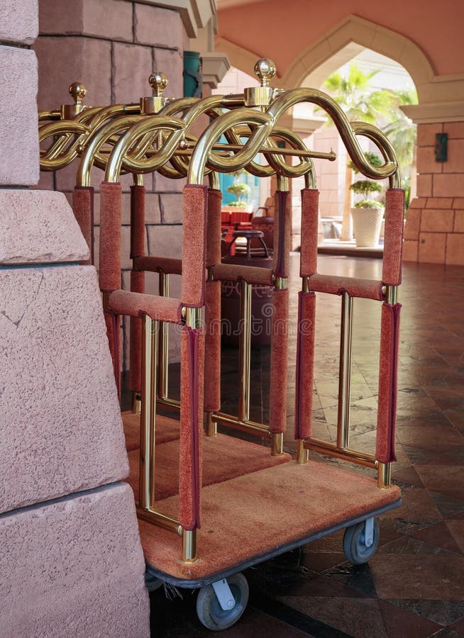 Luggage cart stock image. Image of dubai, holiday, departure 142758695