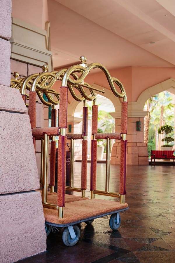 Luggage cart stock photo. Image of motel, dubai, baggage 124502884