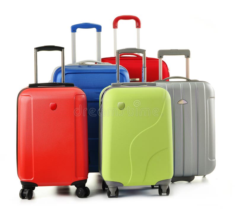 Luggage Consisting of Large Suitcases Rucksacks and Travel Bag Stock