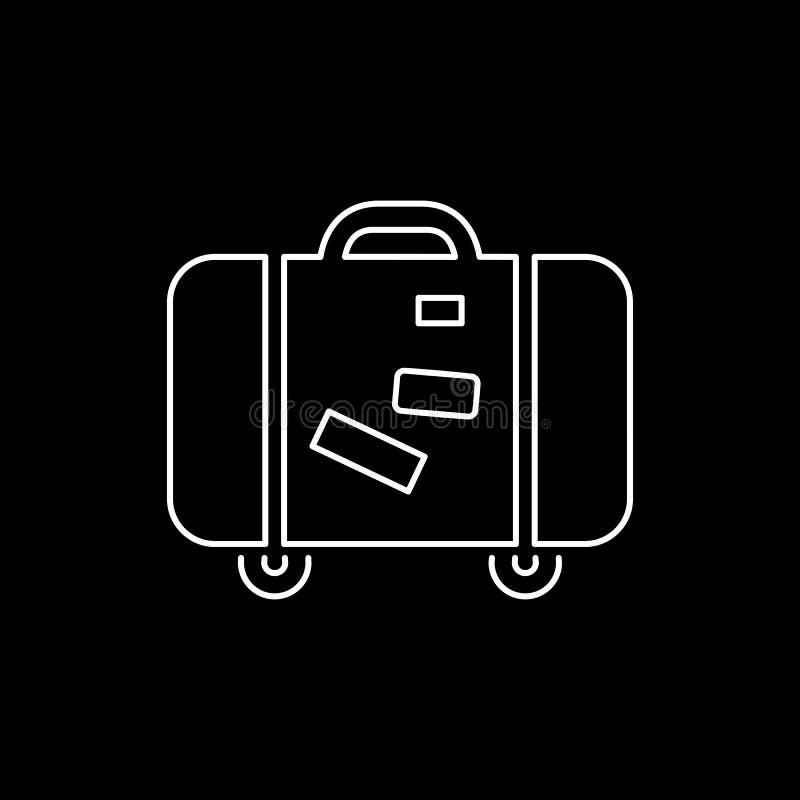 Luggage Icon Simple Flat Style Vector Illustration. Baggage Symbol