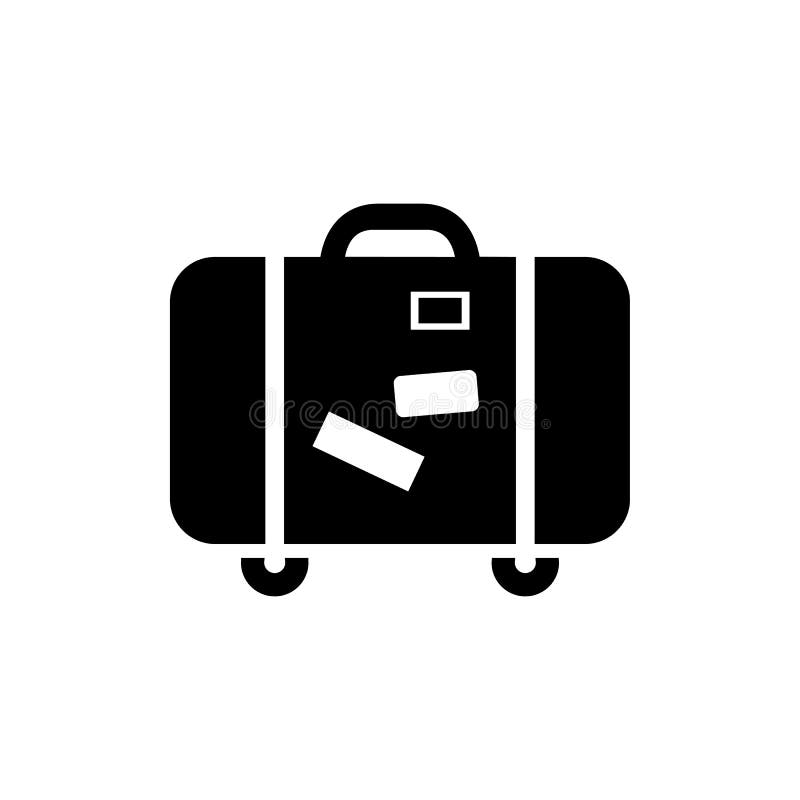 Luggage Icon Simple Flat Style Vector Illustration. Baggage Symbol