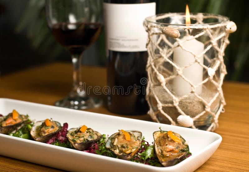 Luksusowy restauracyjny jedzenie obrazy stock Luksusowy restauracyjny jedzenie obrazy stock