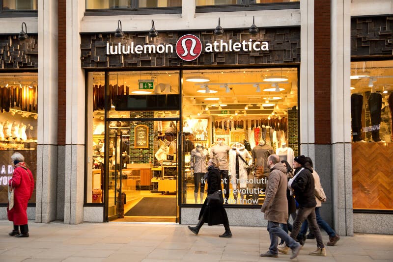 Lululemon Athletica logo editorial stock image. Image of apparel - 173889704