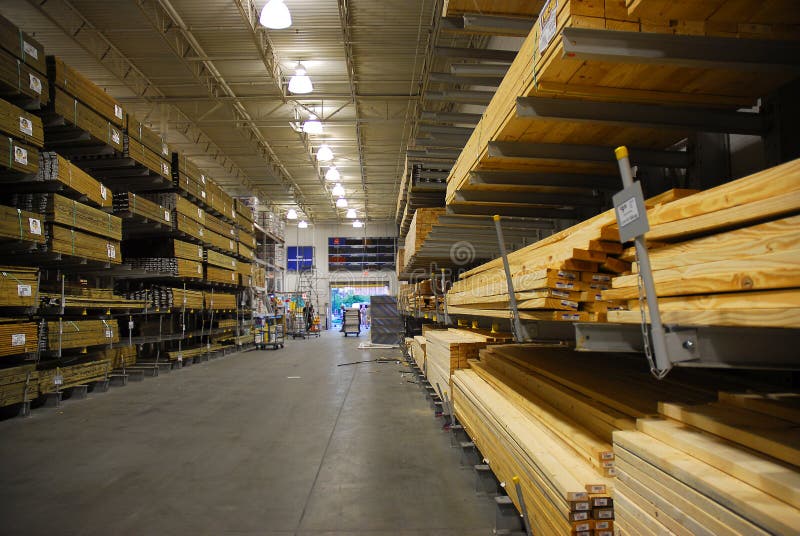Lumber Warehouse stock image. Image of purchase, warehouse 1313153