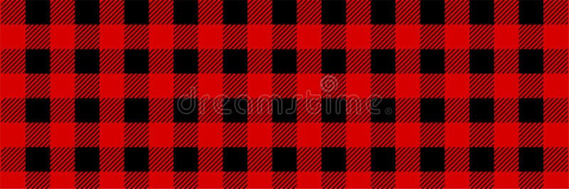 Lumberjack buffalo plaid seamless pattern red Vector Image