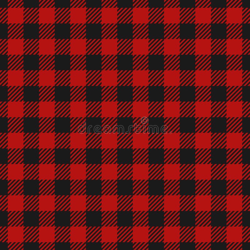 Lumberjack Plaid Seamless Pattern Flannel, Alternating Dark Red and Black  Squares Checkered Background. Scottish Cage Stock Vector - Illustration of  pattern, abstract: 134685536