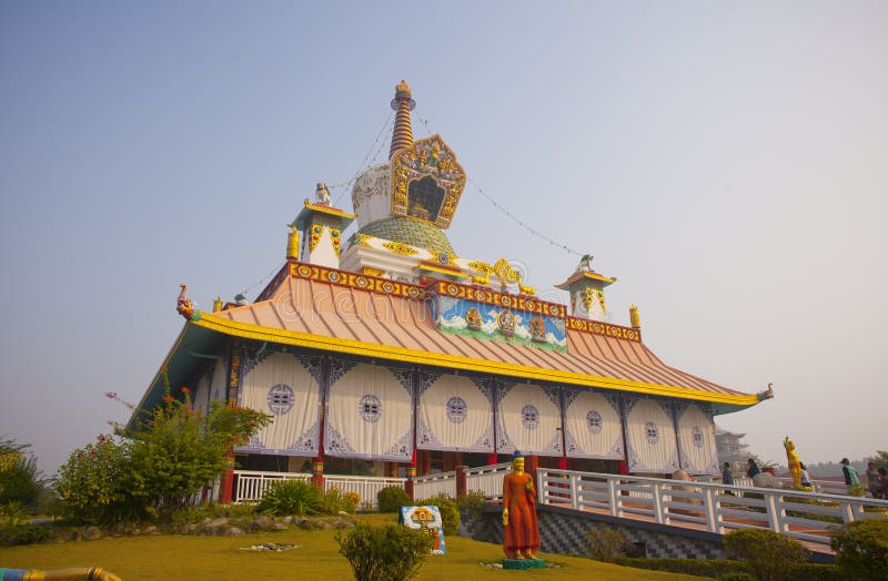 Храмы lumbini в Непале стоковая фотография rf