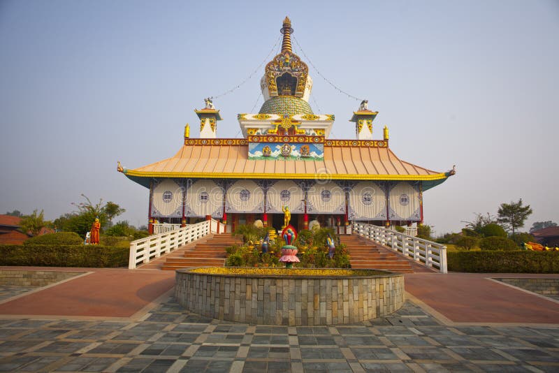 Храмы lumbini в Непале стоковое изображение