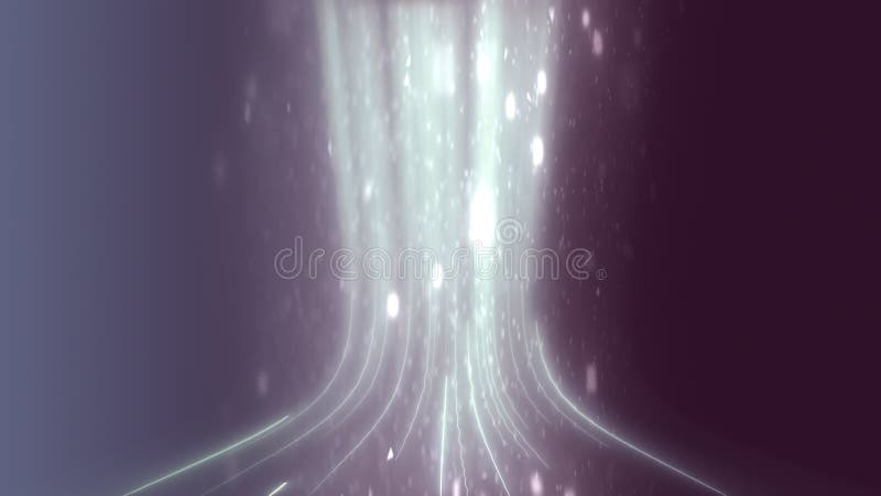 Luminaire et fond cyber avec bokeh pour la fibre optique de vitesse et texture avec particules. mouvement linéaire illustration libre de droits