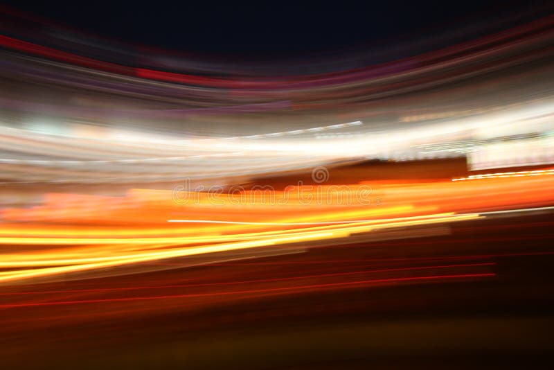 Lumini abstracte atractive în mișcare stock images
