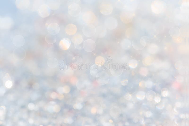 Lumini de tablă de argint și alb defocalizate. fundal abstract. fond albastru abstract. royalty free stock photo