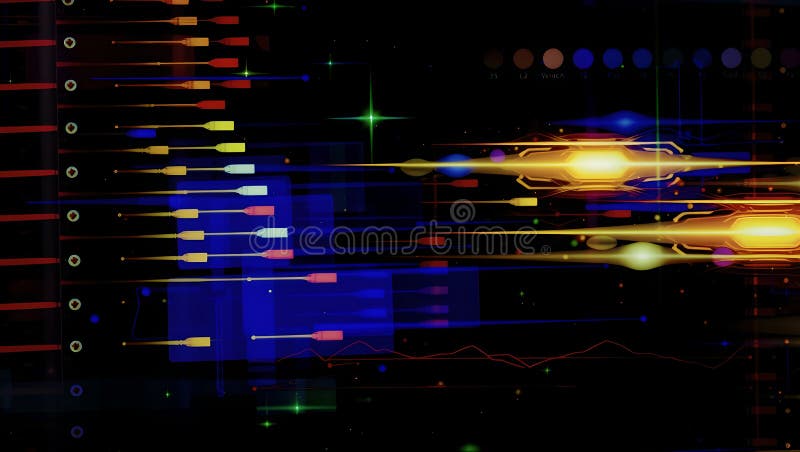 Luminous Digital Technology Background stock photos