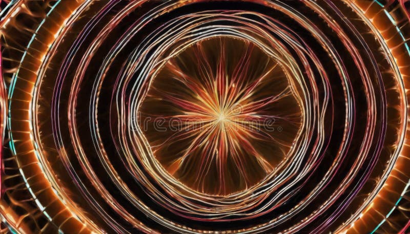 Luminous Vortex Rings royalty free stock images