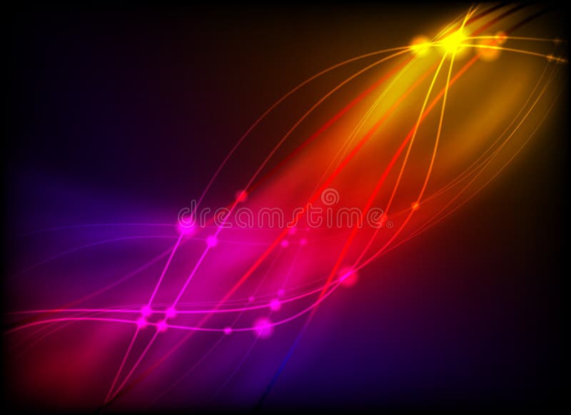 Lumină abstractă strălucitoare stock illustration