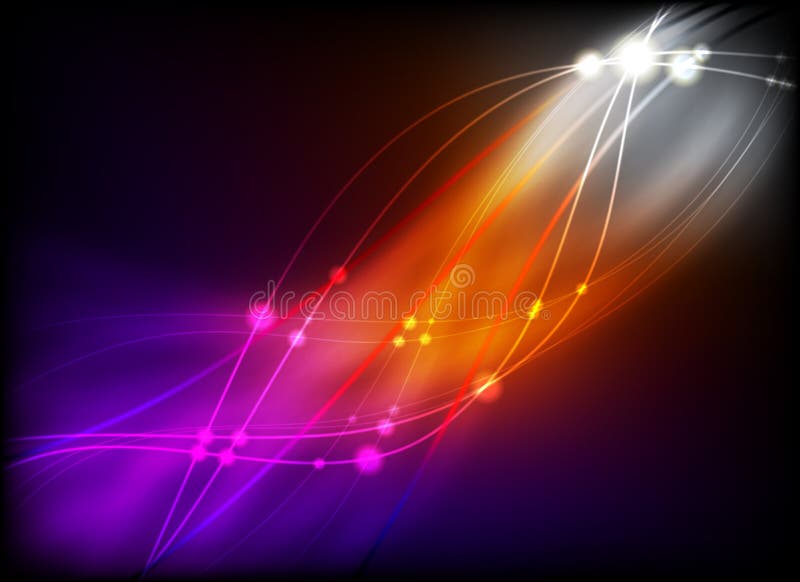 Lumină abstractă strălucitoare royalty free illustration