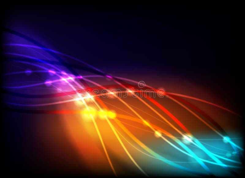 Lumină abstractă strălucitoare stock illustration