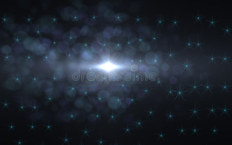 Lumière abstraite de fusée de lentille au-dessus de fond noir illustration de vecteur Lumière abstraite de fusée de lentille au-dessus de fond noir illustration de vecteur
