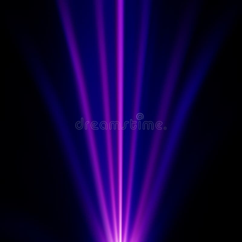 Lumière bleue et pourprée illustration stock