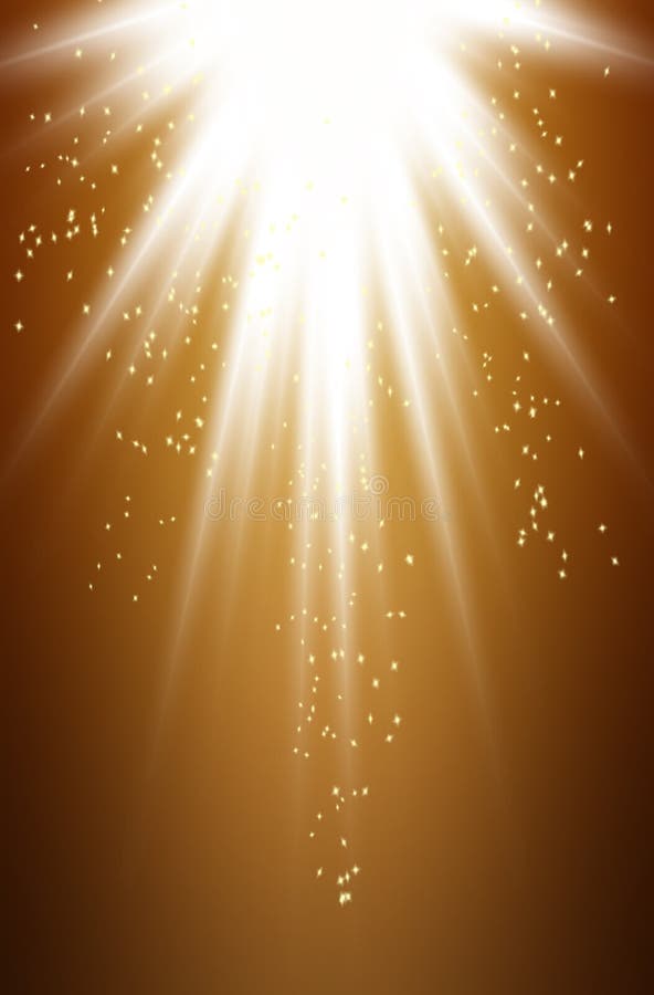 Lumière dorée illustration libre de droits